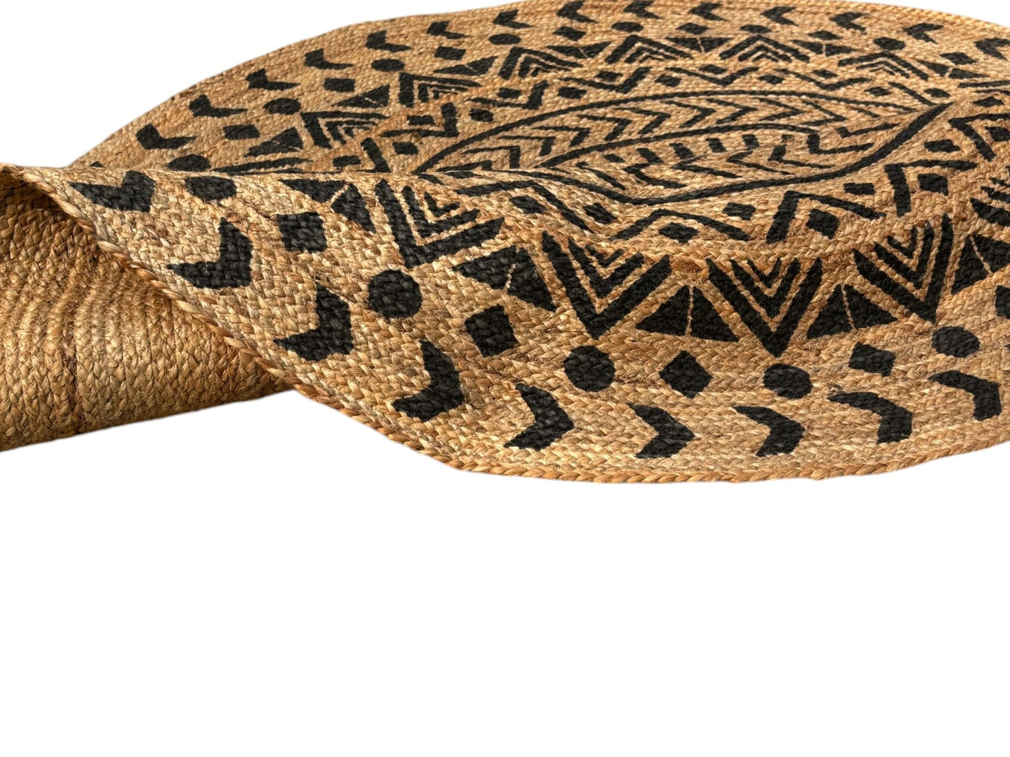 MAARSA WEAVES Round Jute Area Rugs, Multiple Sizes and Colors, 100% Jute Fiber