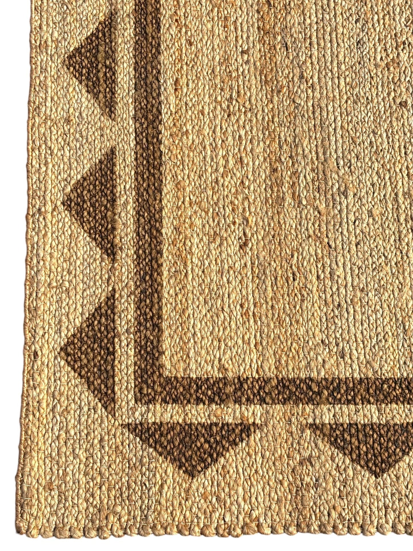 Hand Crafted Natural Jute Area Rug, 100% Jute, Elegant Design, Multiple Sizes