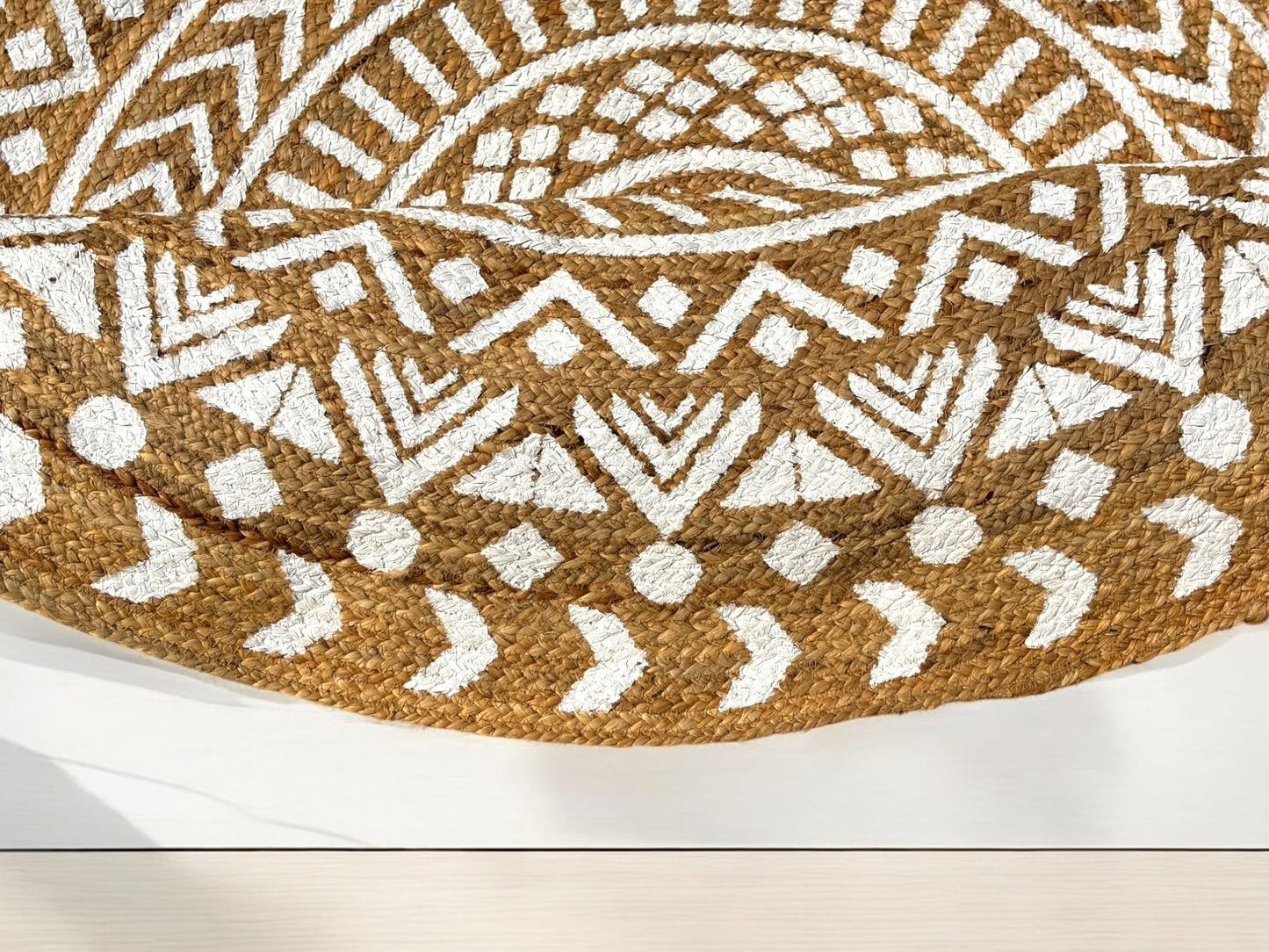 MAARSA WEAVES Round Jute Area Rugs, Multiple Sizes and Colors, 100% Jute Fiber