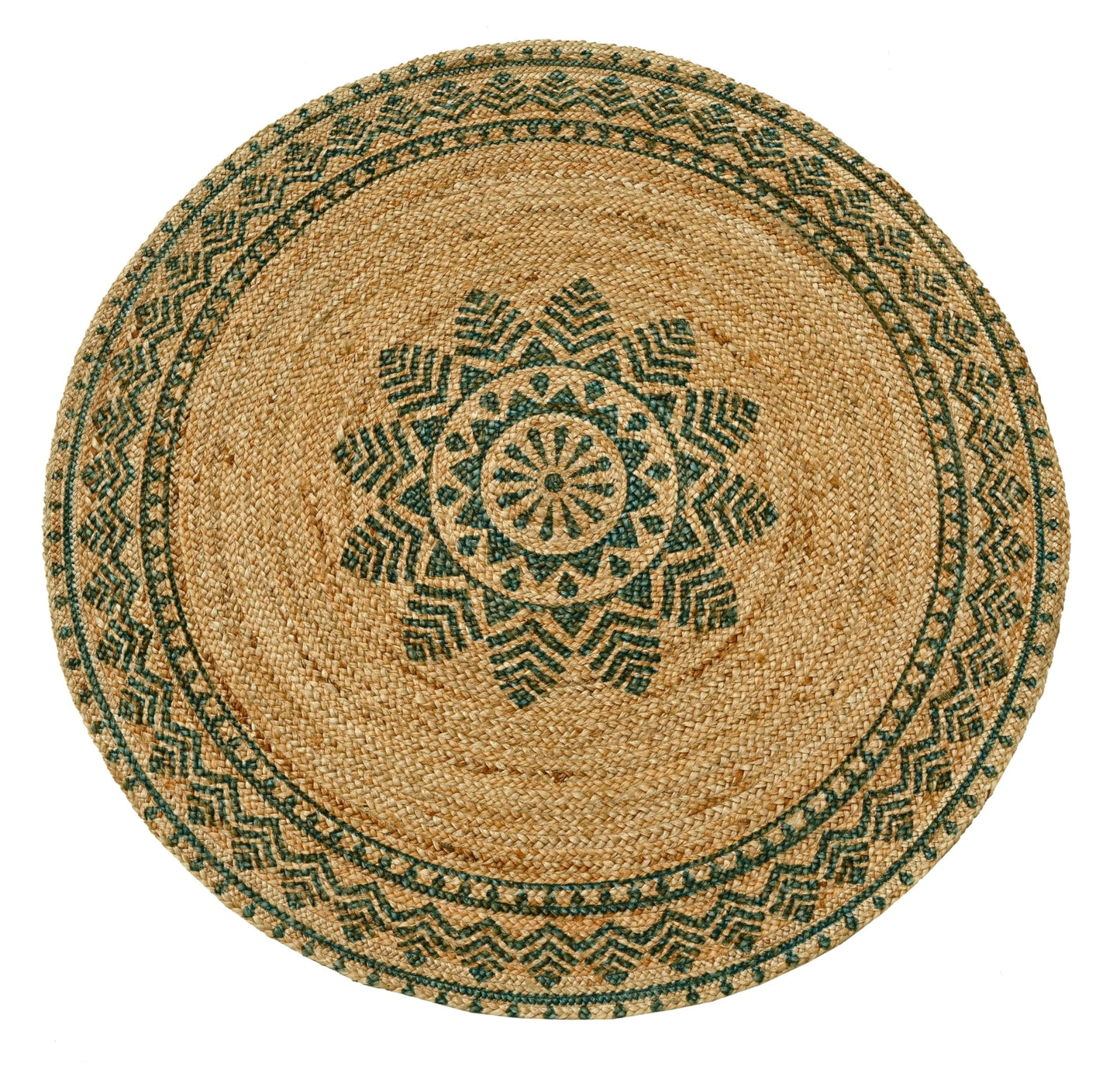 MAARSA WEAVES Round Jute Area Rugs, Multiple Sizes and Colors, 100% Jute Fiber