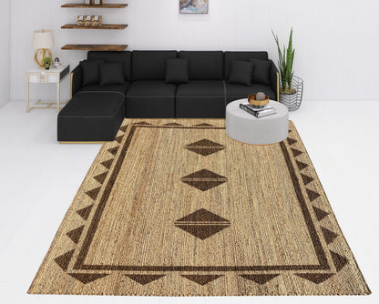 Handwoven Natural Jute Area Rug – Eco-Friendly, Earthy Charm – Multiple Sizes Available