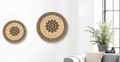 MAARSA WEAVES Round Jute Area Rugs, Multiple Sizes and Colors, 100% Jute Fiber