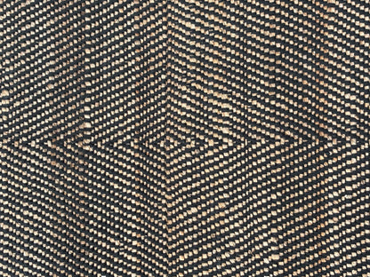 MAARSA WEAVES Jute Area Rug, Diamond Design, Natural Base with Colored Threads, Multiple Sizes and Colors