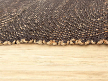 MAARSA WEAVES Jute Area Rug, Diamond Design, Natural Base with Colored Threads, Multiple Sizes and Colors